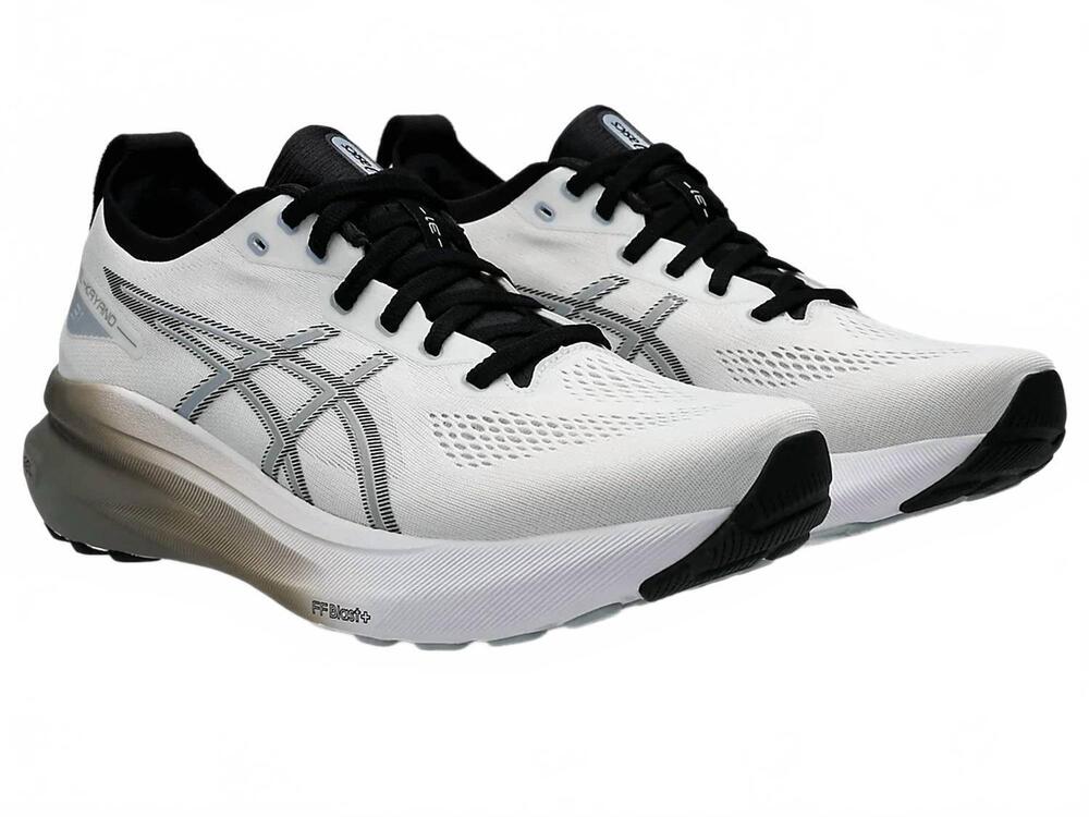 NEW ASICS men's gel kayano 31 shoes in white piedmont grey